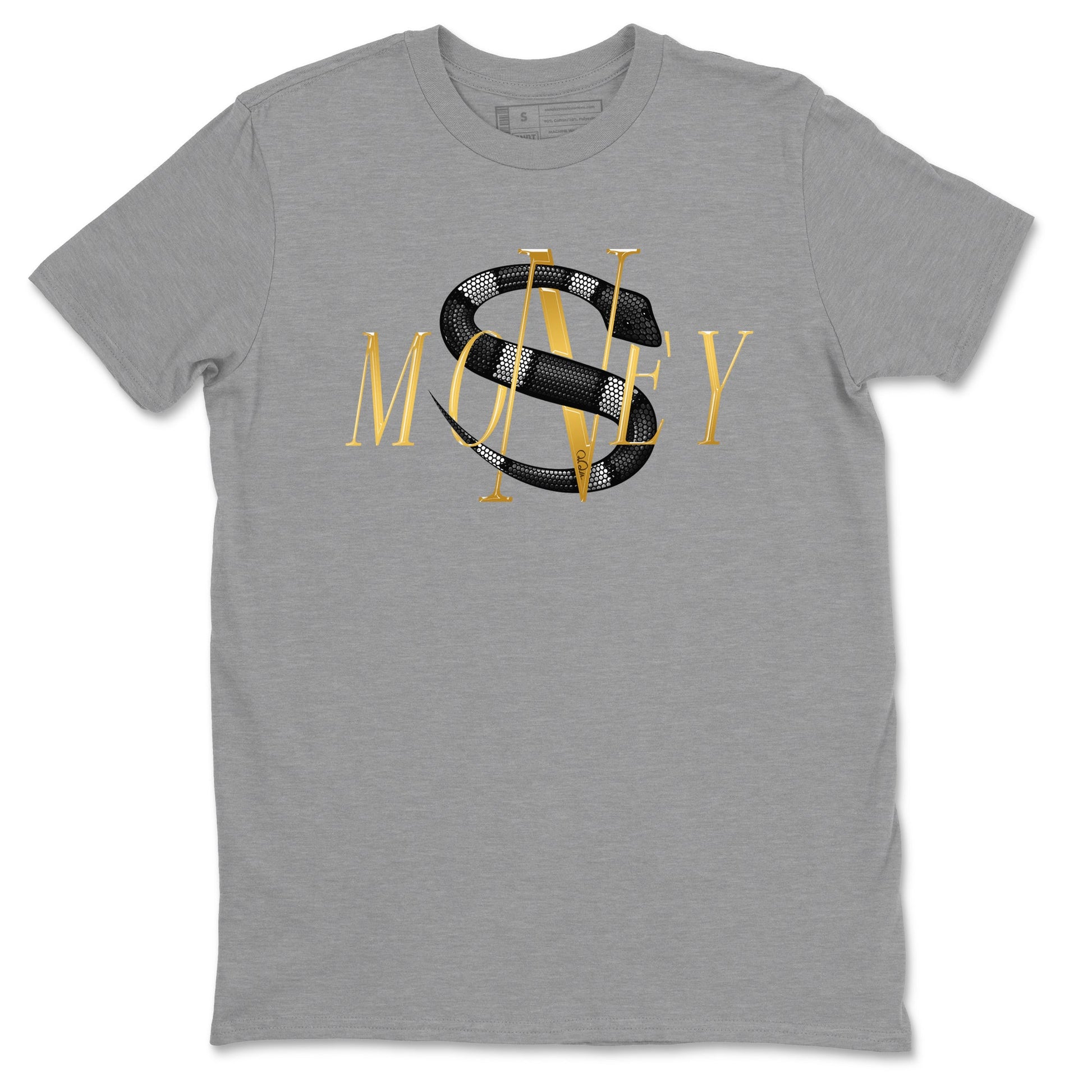 Air Jordan 11 Gratitude shirt to match jordans Money Snake sneaker tees AJ11 Gratitude SNRT Sneaker Release Tees Unisex Heather Grey 2 T-Shirt