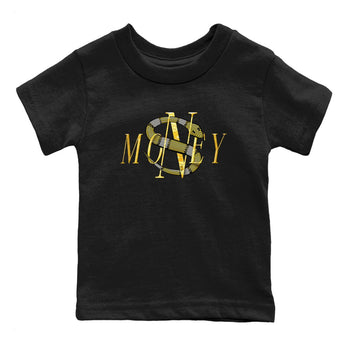 Air Jordan 11 Yellow Python Sneaker Match Tees Money Snake Sneaker Tees AJ11 Yellow Python Sneaker Release Tees Kids Shirts Black 2