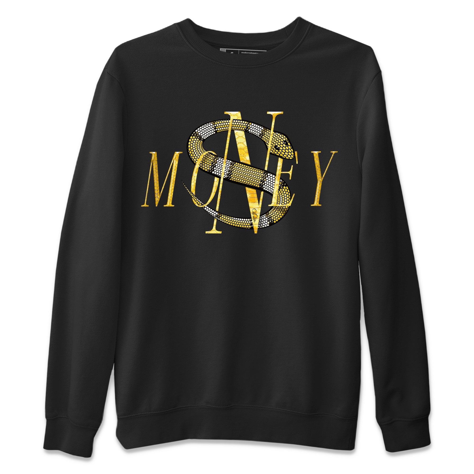 Air Jordan 11 Yellow Python Sneaker Match Tees Money Snake Sneaker Tees AJ11 Yellow Python Sneaker Release Tees Unisex Shirts Black 2