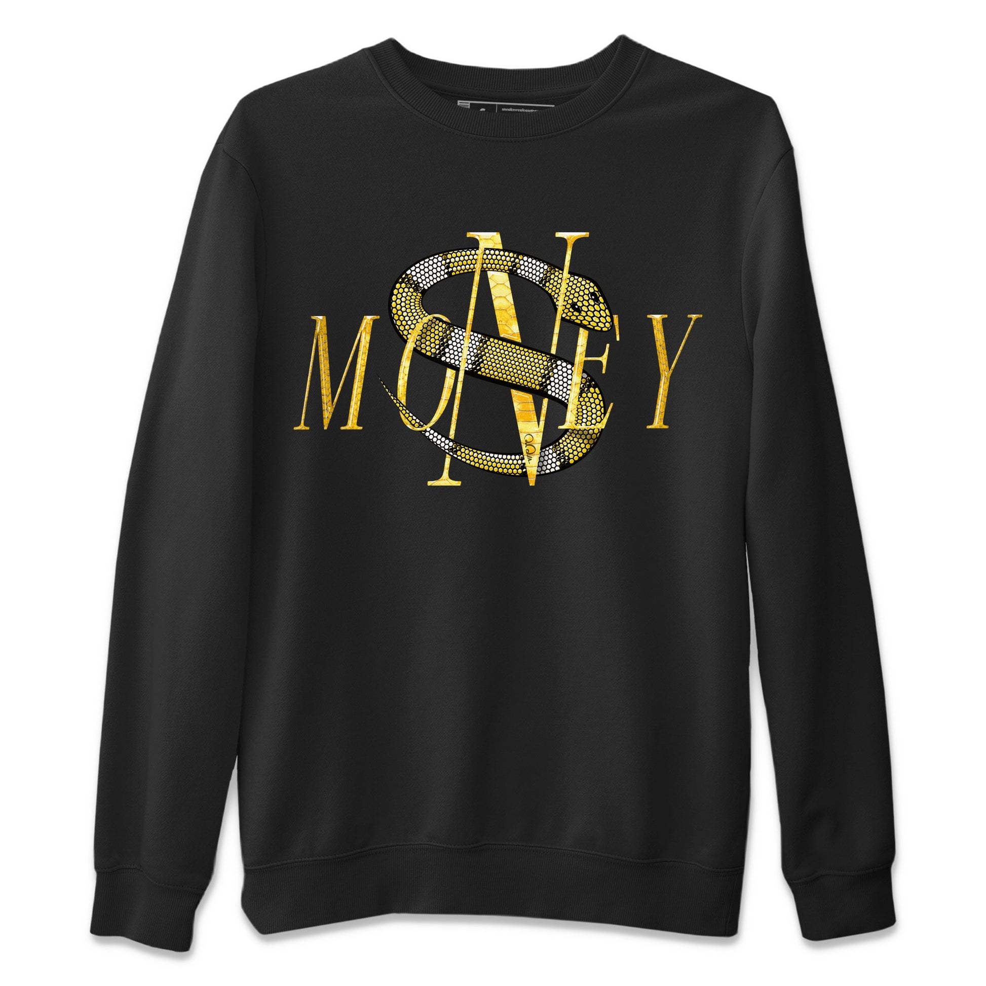Air Jordan 11 Yellow Python Sneaker Match Tees Money Snake Sneaker Tees AJ11 Yellow Python Sneaker Release Tees Unisex Shirts Black 2