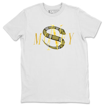 Air Jordan 11 Yellow Python Sneaker Match Tees Money Snake Sneaker Tees AJ11 Yellow Python Sneaker Release Tees Unisex Shirts White 2