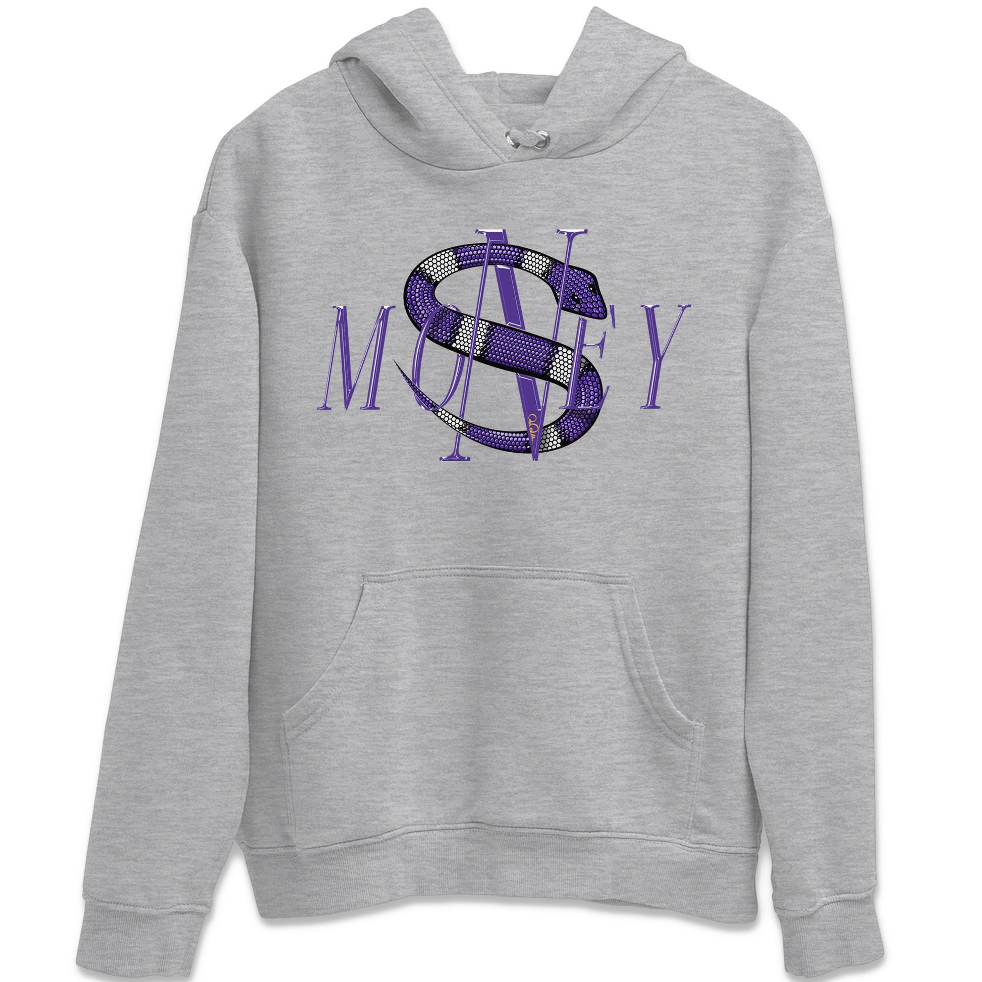 Air Jordan 12 Field Purple Sneaker Match Tees Money Snake Sneaker Tees AJJordan 12 Lakers Sneaker Release Tees Unisex Shirts Heather Grey 2