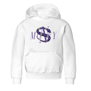 Air Jordan 12 Field Purple Sneaker Match Tees Money Snake Sneaker Tees AJJordan 12 Lakers Sneaker Release Tees Kids Shirts White 2