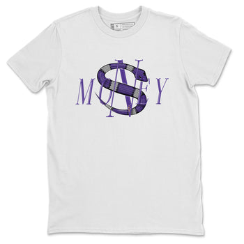 Air Jordan 12 Field Purple Sneaker Match Tees Money Snake Sneaker Tees AJJordan 12 Lakers Sneaker Release Tees Unisex Shirts White 2