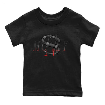 Air Jordan 13 Black Flint Sneaker Match Tees Money Snake Sneaker Tees AJ13 Retro Black Flint Sneaker Release Tees Kids Shirts Black 2