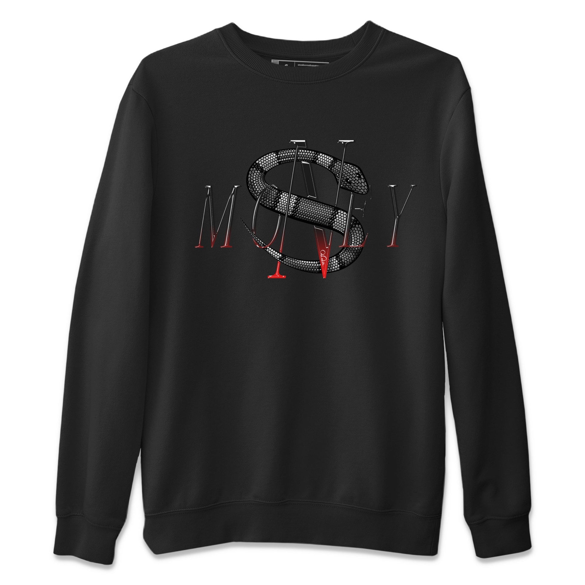 Air Jordan 13 Black Flint Sneaker Match Tees Money Snake Sneaker Tees AJ13 Retro Black Flint Sneaker Release Tees Unisex Shirts Black 2