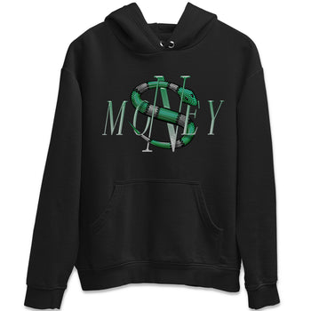 Air Jordan 4 Pine Green Sneaker Match Tees Money Snake Sneaker Tees AJ4 Pine Green Sneaker Release Tees Unisex Shirts Black 2