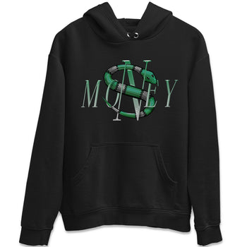 Jordan 4 Pine Green SB Sneaker Match Tees Money Snake Sneaker Tees AJ4 Pine Green SB Sneaker Tees Sneaker Release Shirts Unisex Shirts Black 2