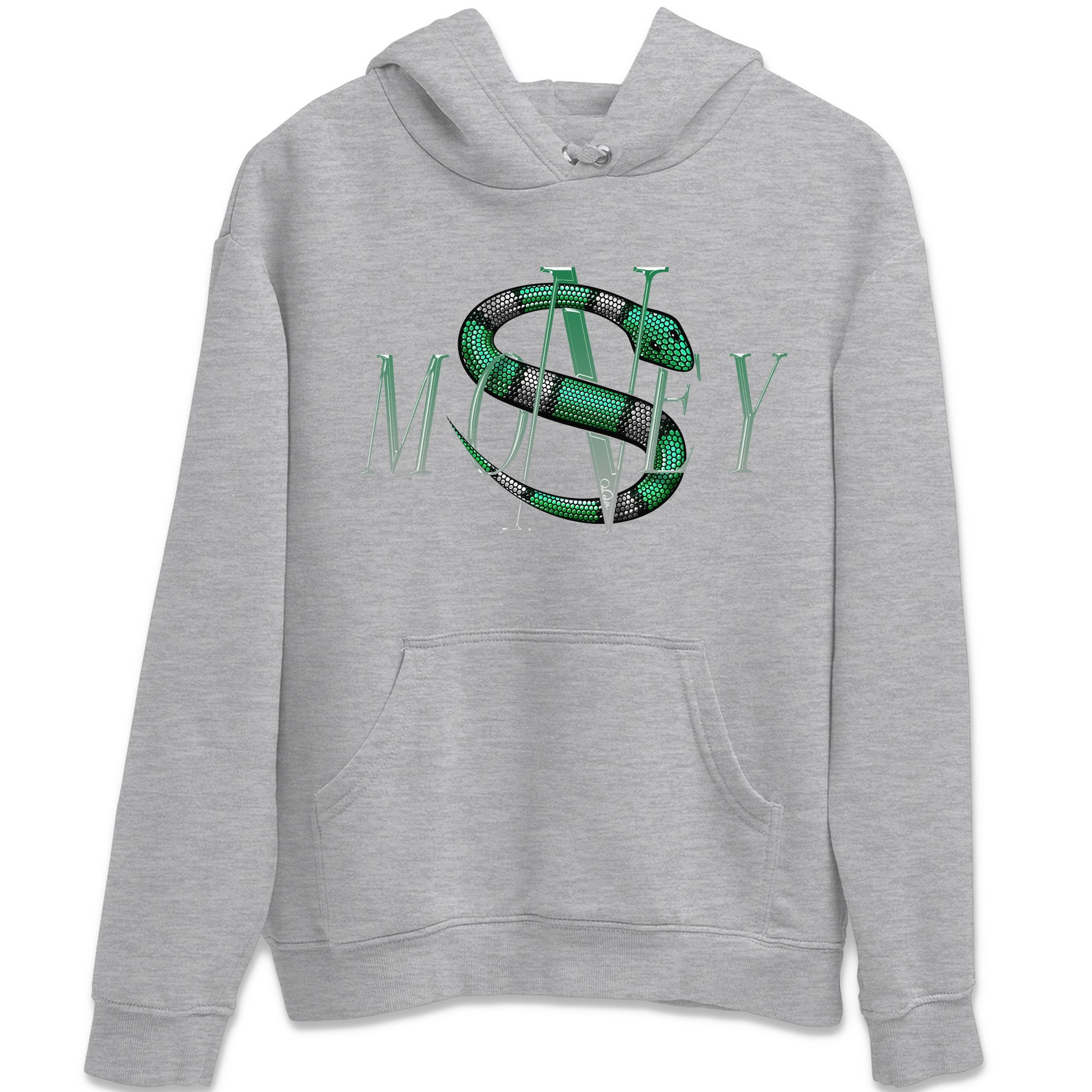 Air Jordan 4 Pine Green Sneaker Match Tees Money Snake Sneaker Tees AJ4 Pine Green Sneaker Release Tees Unisex Shirts Heather Grey 2
