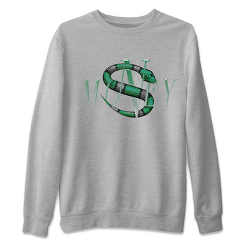 Air Jordan 4 Pine Green Sneaker Match Tees Money Snake Sneaker Tees AJ4 Pine Green Sneaker Release Tees Unisex Shirts Heather Grey 2