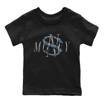 Jordan 5 UNC Jordan Shirts Money Snake Sneaker Tees AJ5 UNC Sneaker Release Tees Kids Shirts Black 2
