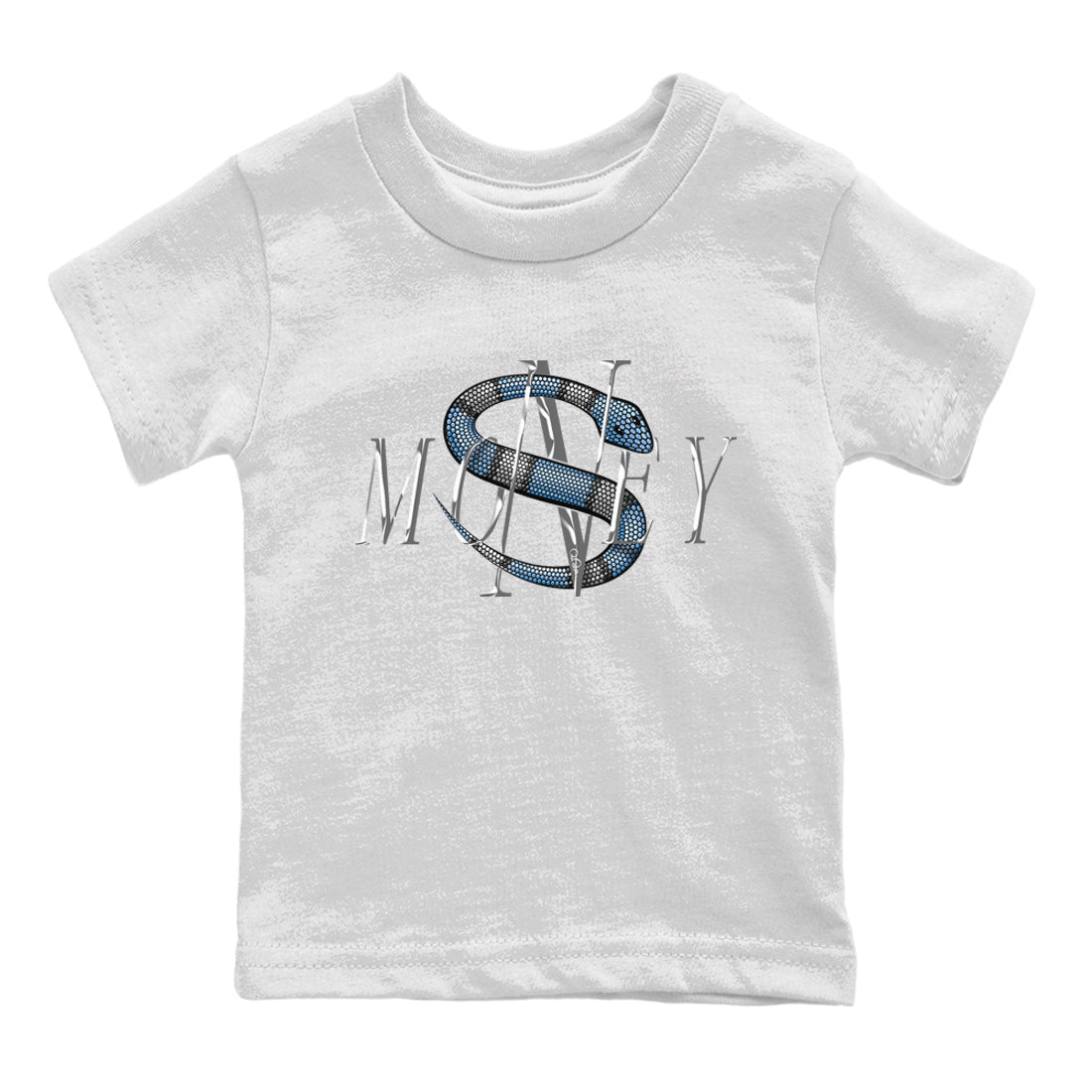Jordan 5 UNC Jordan Shirts Money Snake Sneaker Tees AJ5 UNC Sneaker Release Tees Kids Shirts White 2