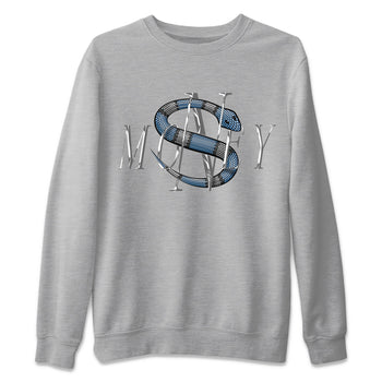 Jordan 5 UNC Jordan Shirts Money Snake Sneaker Tees AJ5 UNC SNRT Sneaker Tees Unisex Shirts Heather Grey 2