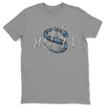 Jordan 5 UNC Jordan Shirts Money Snake Sneaker Tees AJ5 UNC SNRT Sneaker Tees Unisex Shirts Heather Grey 2