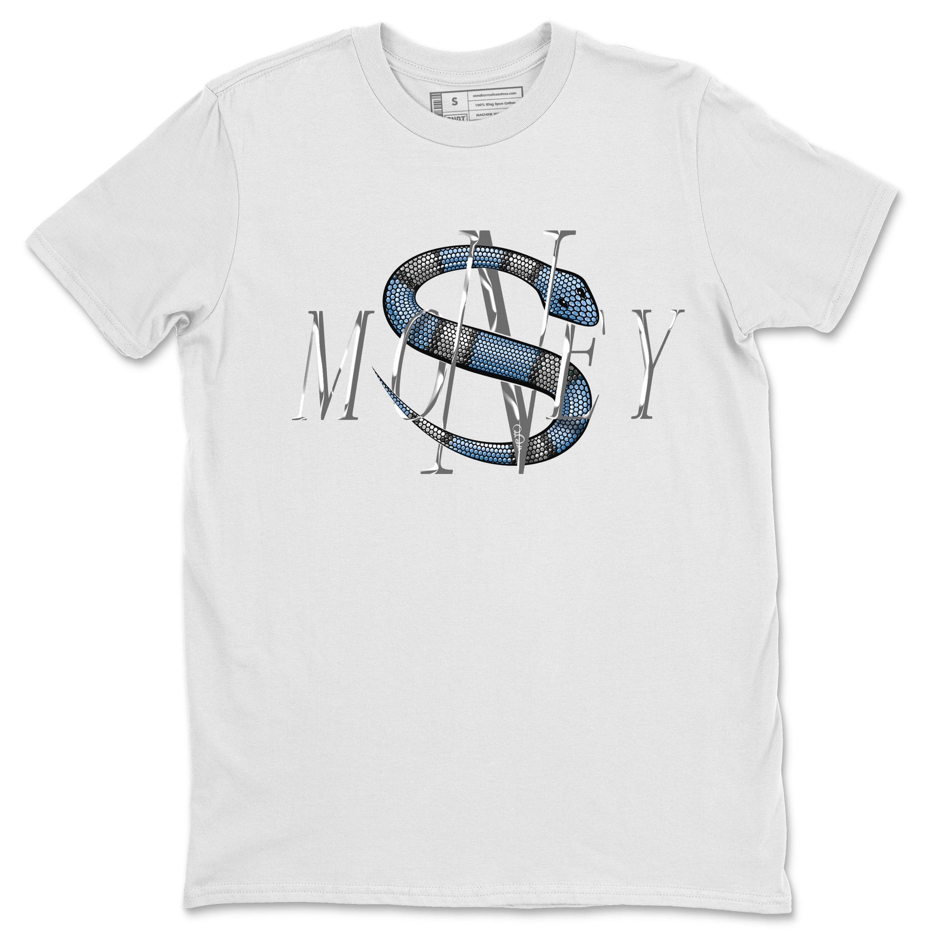 Jordan 5 UNC Jordan Shirts Money Snake Sneaker Tees AJ5 UNC SNRT Sneaker Tees Unisex Shirts White 2
