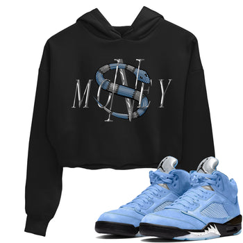 Jordan 5 UNC Jordan Shirts Money Snake Sneaker Tees AJ5 UNC Sneaker Release Tees Women's Shirts Black 1
