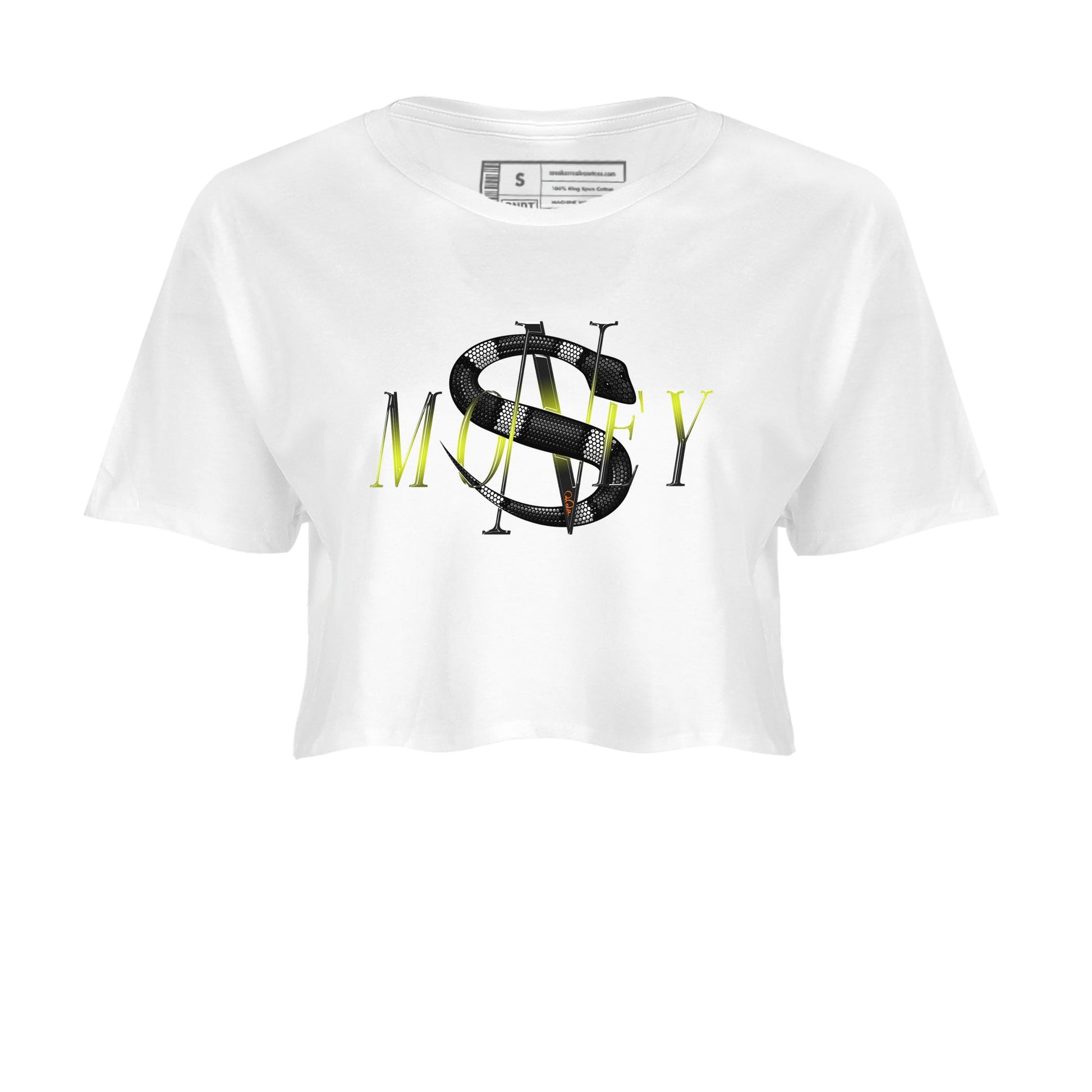 Dunk Mid Premium shirt to match jordans Money Snake sneaker tees Halloween Night NikeDunk Halloween SNRT Sneaker Release Tees White 2 Crop T-Shirt