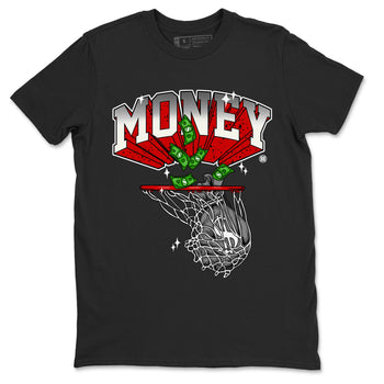 Air Jordan 4 Red Cement Sneaker Match Tees Money Swish Sneaker Tees AJ4 Red Cement Sneaker Release Tees Unisex Shirts Black 2
