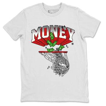 Air Jordan 4 Red Cement Sneaker Match Tees Money Swish Sneaker Tees AJ4 Red Cement Sneaker Release Tees Unisex Shirts White 2