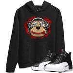 Jordan 12 Playoffs Sneaker Match Tees Monkey Face Sneaker Tees Jordan 12 Playoffs Sneaker Release Tees Unisex Shirts
