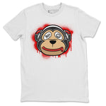 Jordan 12 Playoffs Sneaker Match Tees Monkey Face Sneaker Tees Jordan 12 Playoffs Sneaker Release Tees Unisex Shirts