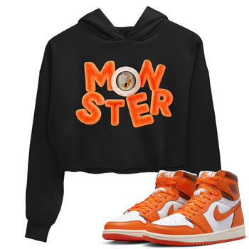 Air Jordan 1 Starfish shirt to match jordans Monster sneaker tees AJ1Starfish SNRT Sneaker Release Tees Black 1 Crop T-Shirt Halloween Custumes