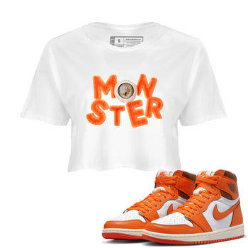 Air Jordan 1 Starfish shirt to match jordans Monster sneaker tees AJ1Starfish SNRT Sneaker Release Tees White 1 Crop T-Shirt Halloween Custumes