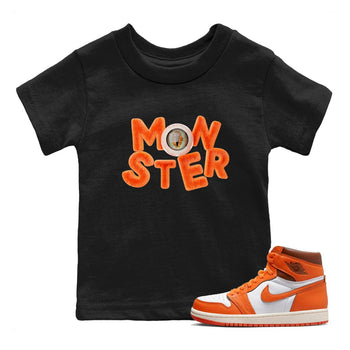 Air Jordan 1 Starfish shirt to match jordans Monster sneaker tees AJ1Starfish SNRT Sneaker Release Tees Baby Toddler Black 1 T-Shirt Halloween Custumes 