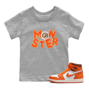 Air Jordan 1 Starfish shirt to match jordans Monster sneaker tees AJ1Starfish SNRT Sneaker Release Tees Baby Toddler Heather Grey 1 T-Shirt Halloween Custumes