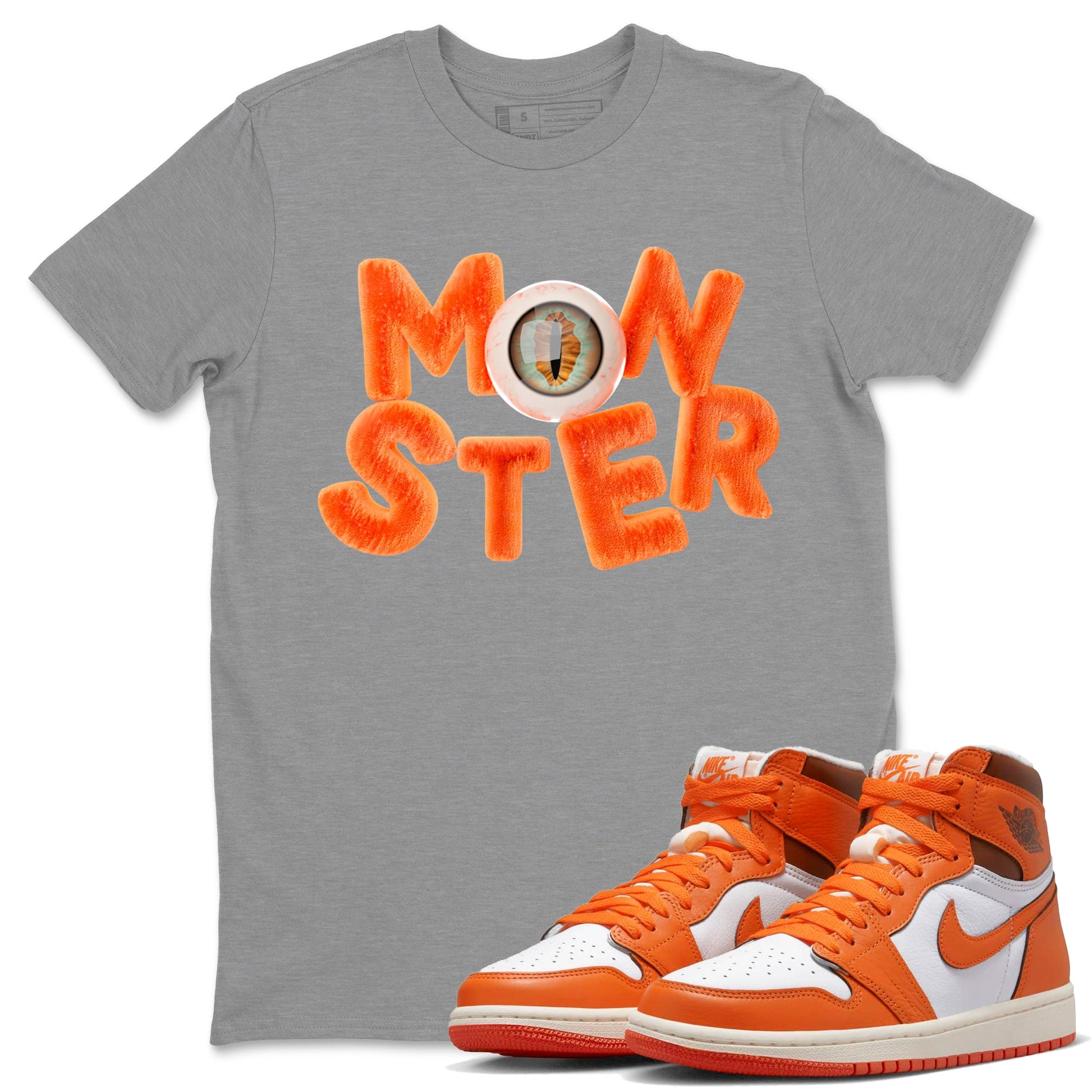 Air Jordan 1 Starfish shirt to match jordans Monster sneaker tees AJ1Starfish SNRT Sneaker Release Tees Unisex Heather Grey 1 T-Shirt Halloween Custumes