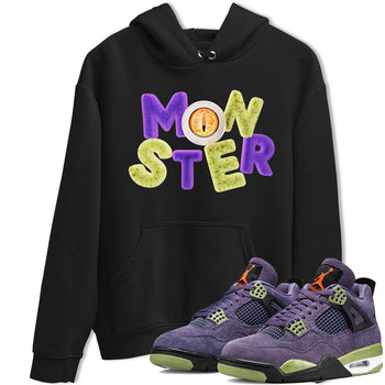Air Jordan 4 Canyon Purple shirt to match jordans Monster sneaker tees AJ4 Canyon Purple SNRT Sneaker Release Tees Unisex Black 1 T-Shirt, Halloween tshirt