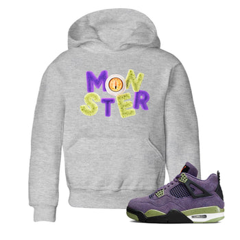 Air Jordan 4 Canyon Purple shirt to match jordans Monster sneaker tees AJ4 Canyon Purple SNRT Sneaker Release Tees Baby Toddler Heather Grey 1 T-Shirt, Halloween tshirt