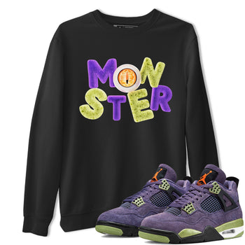 Air Jordan 4 Canyon Purple shirt to match jordans Monster sneaker tees AJ4 Canyon Purple SNRT Sneaker Release Tees Unisex Black 1 T-Shirt, Halloween tshirt