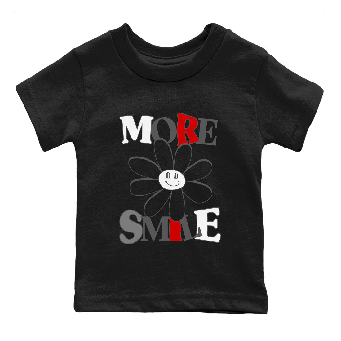 Air Jordan 13 Wolf Grey Sneaker Match Tees More Smile Sneaker Tees Air Jordan 13 Retro Wolf Grey T-Shirt Kids Shirts Black 2
