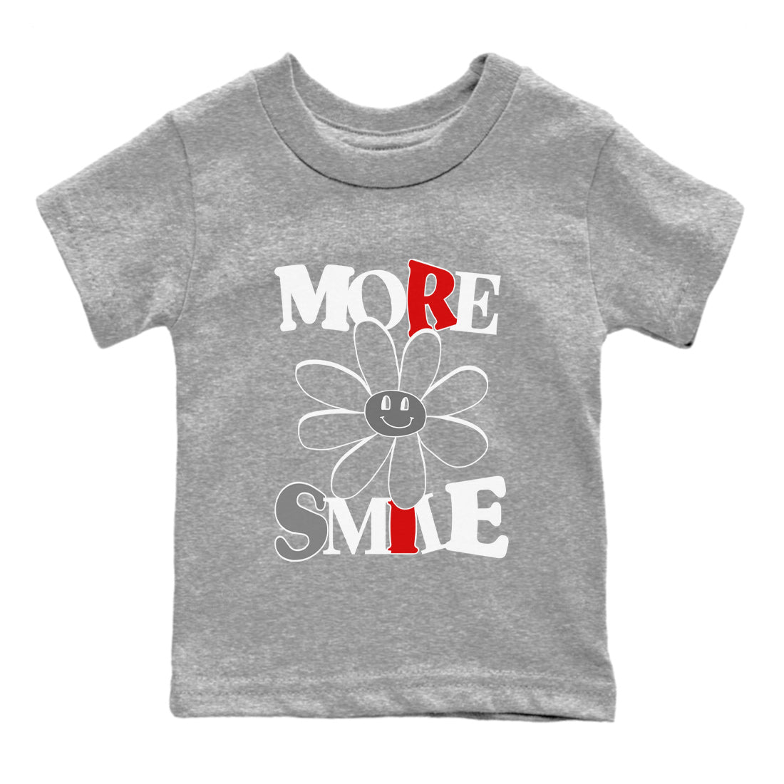 Air Jordan 13 Wolf Grey Sneaker Match Tees More Smile Sneaker Tees Air Jordan 13 Retro Wolf Grey T-Shirt Kids Shirts Heather Grey 2
