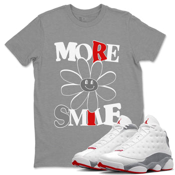 Air Jordan 13 Wolf Grey More Smile Crew Neck Sneaker Tees Air Jordan 13 Wolf Grey Sneaker T-Shirts Size Chart