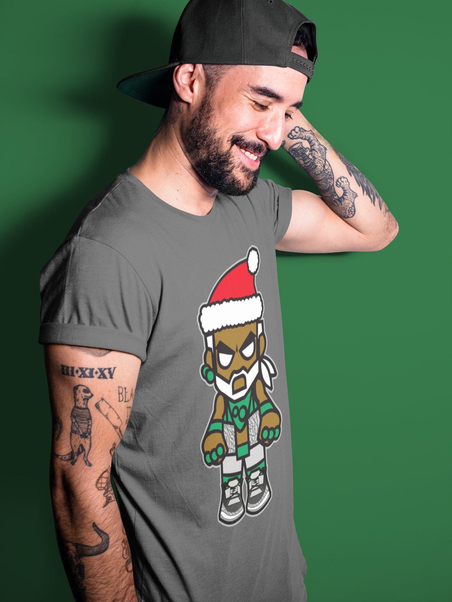 Jordan 3 Pine Green Sneaker Match Tees Mr Santa Sneaker Tees Jordan 3 Pine Green Sneaker Release Tees Unisex Shirts