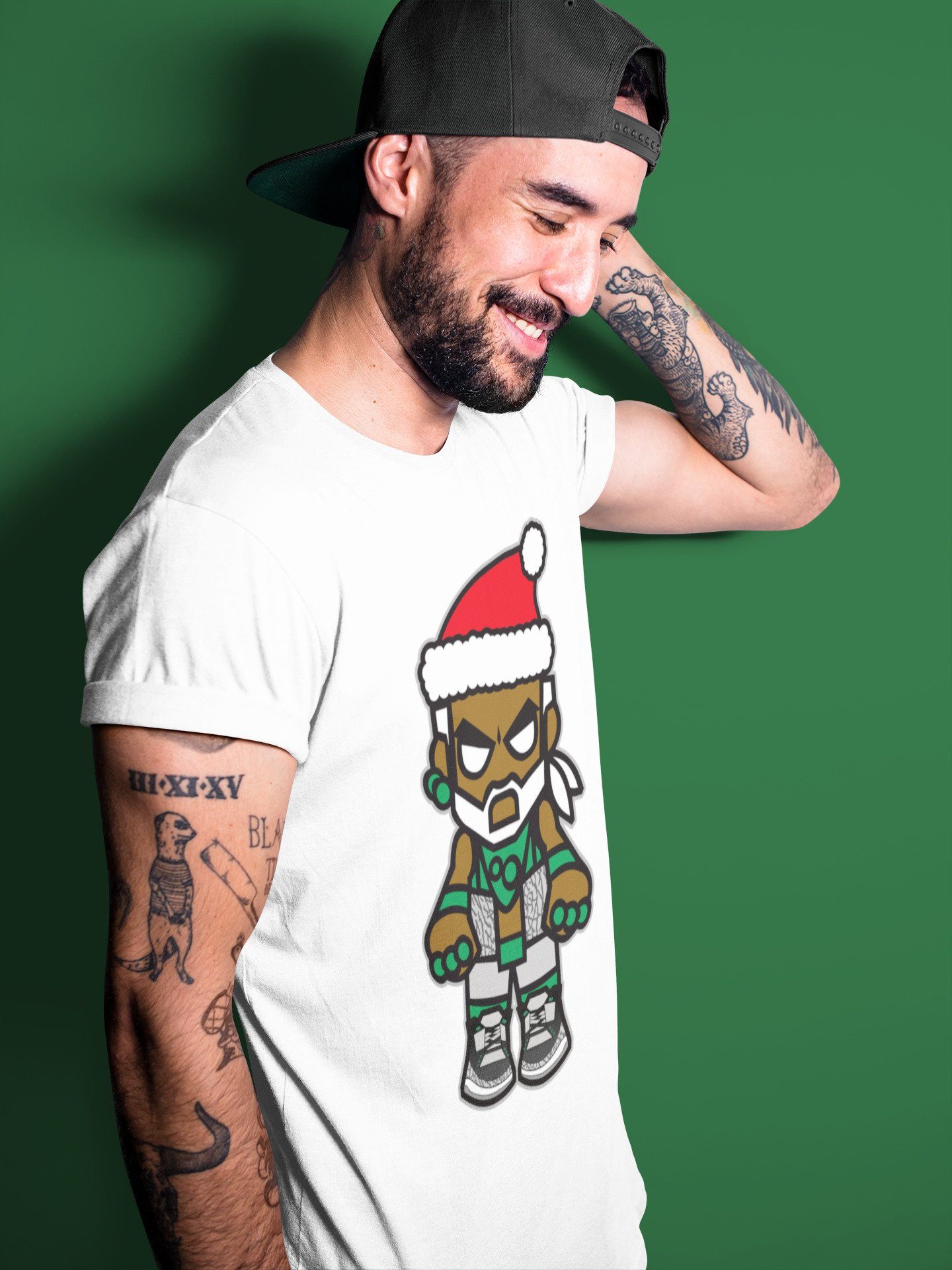 Jordan 3 Pine Green Sneaker Match Tees Mr Santa Sneaker Tees Jordan 3 Pine Green Sneaker Release Tees Unisex Shirts