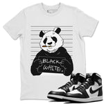 Jordan 1 Black White Sneaker Match Tees Mugshot Sneaker Tees Jordan 1 Black White Sneaker Release Tees Unisex Shirts