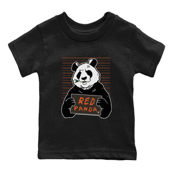 Nike Dunk Low Red Panda shirt to match jordans Mugshot sneaker tees Dunk Red Panda SNRT Sneaker Release Tees Baby Toddler Black 2 T-Shirt