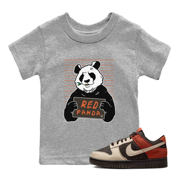 Nike Dunk Low Red Panda shirt to match jordans Mugshot sneaker tees Dunk Red Panda SNRT Sneaker Release Tees Baby Toddler Heather Grey 1 T-Shirt