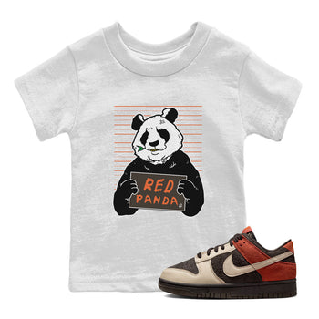 Nike Dunk Low Red Panda shirt to match jordans Mugshot sneaker tees Dunk Red Panda SNRT Sneaker Release Tees Baby Toddler White 1 T-Shirt