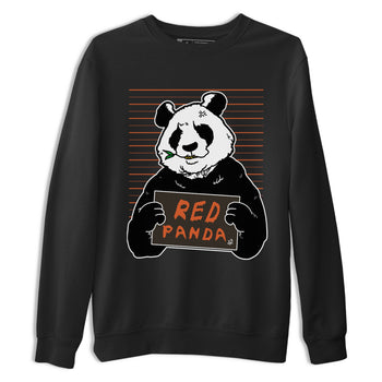 Nike Dunk Low Red Panda shirt to match jordans Mugshot sneaker tees Dunk Red Panda SNRT Sneaker Release Tees Unisex Black 2 T-Shirt