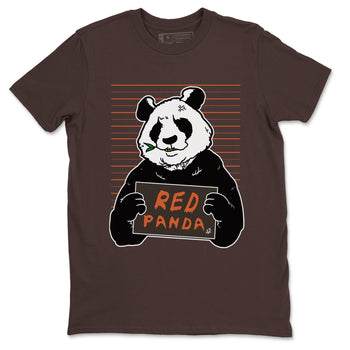 Nike Dunk Low Red Panda shirt to match jordans Mugshot sneaker tees Dunk Red Panda SNRT Sneaker Release Tees Unisex Dark Chocolate 2 T-Shirt