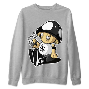 Jordan 1 Black White Sneaker Match Tees Mushrooms Sneaker Tees Jordan 1 Black White Sneaker Release Tees Unisex Shirts