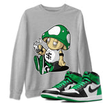 Air Jordan 1 Celtics Sneaker Match Tees Mushrooms Sneaker Tees Air Jordan 1 Retro Celtics Sneaker Release Tees Unisex Shirts Heather Grey 1