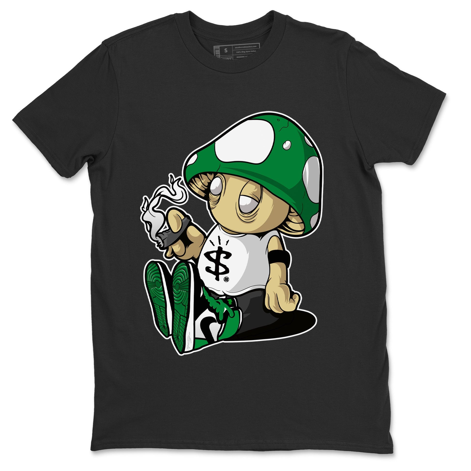 Air Jordan 1 Celtics Sneaker Match Tees Mushrooms Sneaker Tees Air Jordan 1 Retro Celtics Sneaker Release Tees Unisex Shirts Black 2