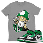 Air Jordan 1 Celtics Sneaker Match Tees Mushrooms Sneaker Tees Air Jordan 1 Retro Celtics Sneaker Release Tees Unisex Shirts Heather Grey 1