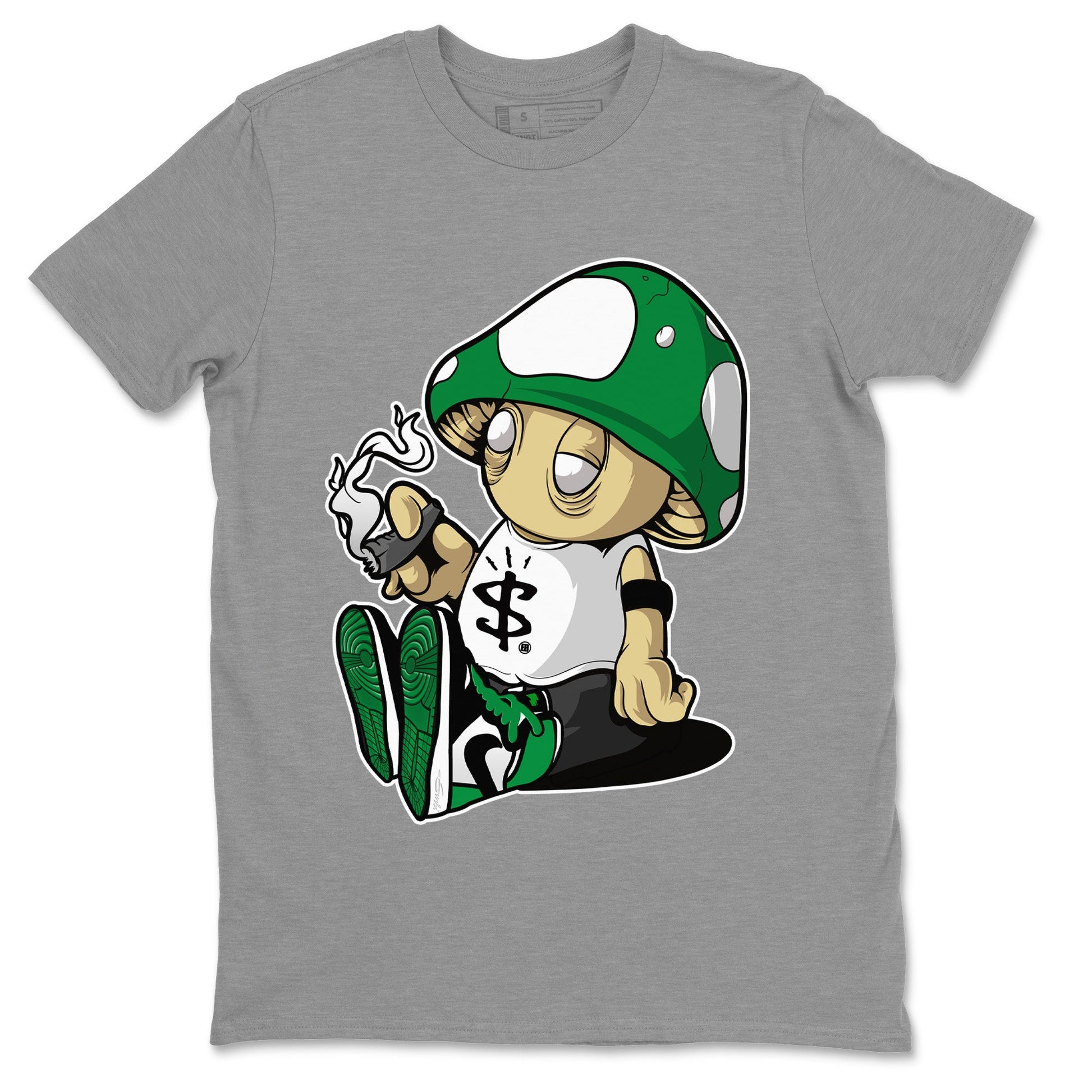 Air Jordan 1 Celtics Sneaker Match Tees Mushrooms Sneaker Tees Air Jordan 1 Retro Celtics Sneaker Release Tees Unisex Shirts Heather Grey 2