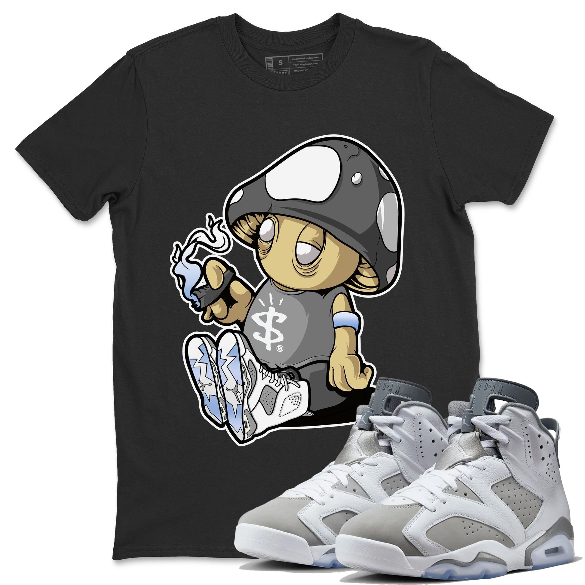 Jordan 6 Cool Grey Sneaker Match Tees Mushrooms Sneaker Tees Jordan 6 Cool Grey Sneaker Release Tees Unisex Shirts